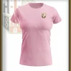 <b>T-Shirt Frau</b><br> Druck Logo Brust klein <br>- Pink Orchide