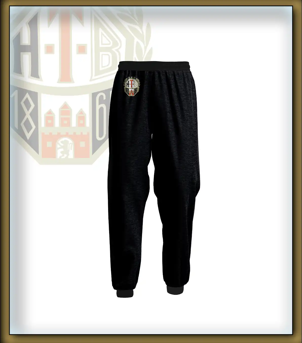 <b>Sweatpants Unisex</b><br>Druck Logo rechte Hüftbeuge <br>- schwarz